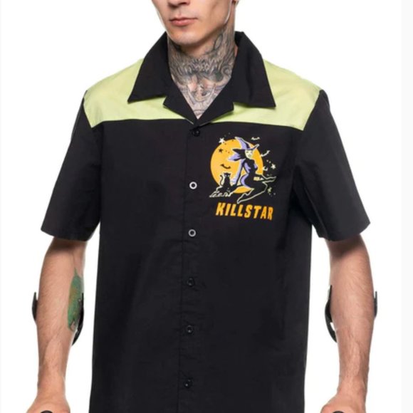 Killstar Other - Killstar Witch Queen Men's Bowling Button Up Shirt XL NWT